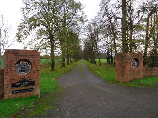 Drive to Earls Croome Court, Worcestershire