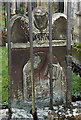 A symbolic gravestone at Selkirk Auld Kirk graveyard