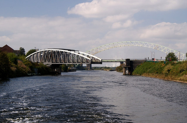 Old Quay Swingbridge Over The Manchester C Tom Pennington