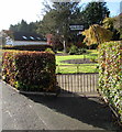 Welshpool Memorial Gardens entrance