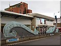 NZ2563 : 'Opening Line', Gateshead Interchange Bus Station by Andrew Curtis