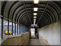 NZ3064 : Hebburn Metro Station (pedestrian ramp to Platform 1) by Andrew Curtis