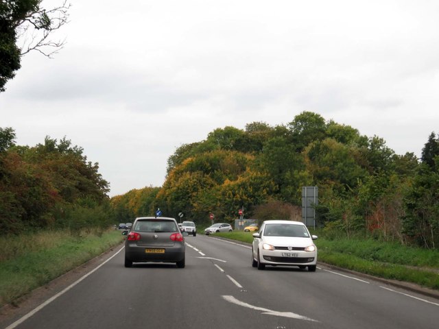 The A4074 heading south