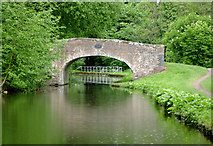 SO8480 : Austcliff Bridge south of Caunsall in Worcestershire by Roger  D Kidd