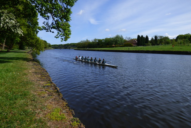 Rowing on the river Wansbeck
