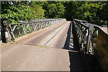 NY7964 : Bailey bridge over the River Allen by Philip Halling