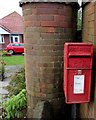 Queen Elizabeth II postbox on a Shifnal corner