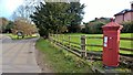 Hexagonal Victorian letter box at Rudby