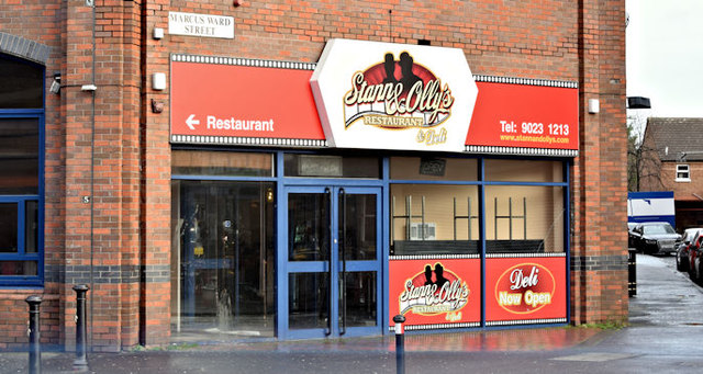 Former "Stann & Olly's", Dublin Road, Belfast (December 2015)