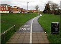 SJ4913 : Footpath and cycle route towards Greenfields Gardens, Shrewsbury by Jaggery