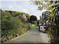 Village lane & church Cwm near Dyserth