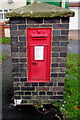 Victorian postbox in a brick pillar, Station Road, Albrighton