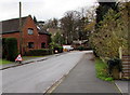 Temporary warning signs, Shaw Lane, Albrighton