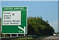 A30 approaching Exeter Airport