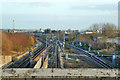 Railway approaching Ashford International from the west