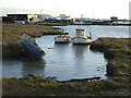 TM4655 : Boats Moored by Keith Evans