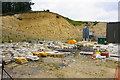 Stone samples at Catbrain Quarry