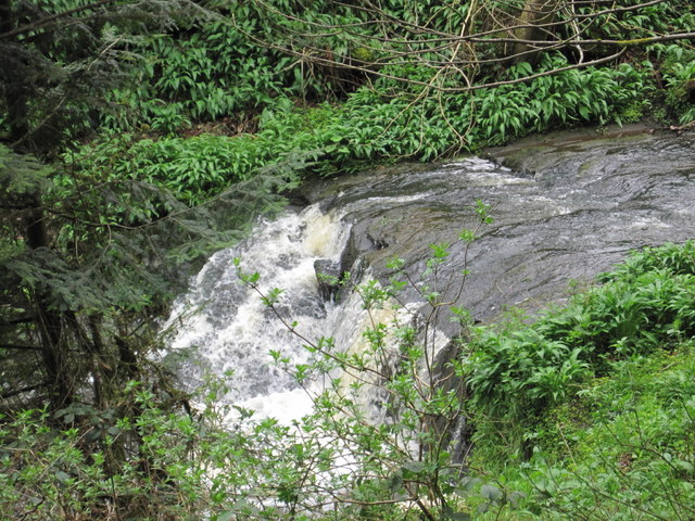 Waterfall or Weir on The Reaston Burn near Healey Mill