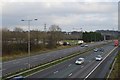 M6 looking east from Whitmore Road overbridge