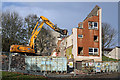 Demolition work at Langlee, Galashiels