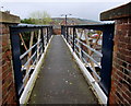 Across Ludlow railway station footbridge