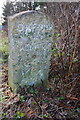 Oxford 6, Faringdon 11 milestone beside A420 at Tubney Wood