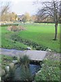 Overflow channel from the New River (old course) in the northwestern corner of Enfield Park