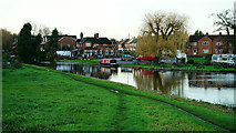 SU9951 : River Wey, Guildford by Peter Trimming