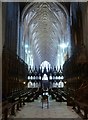 SU4829 : Winchester Cathedral - Quire leading to nave by Rob Farrow