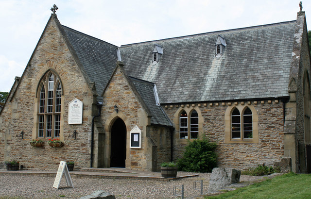 The White Monk Tearoom and former village school Blanchland