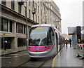 Tram at Birmingham Bull Street Terminus