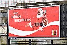 J3474 : "Coca-Cola" Christmas poster, Belfast (December 2015) by Albert Bridge