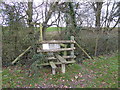 Stile to footbridge near Bignor Farm