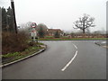 Hurst Lane at the junction of Stroude Road