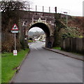 West side of Oldends Lane railway bridge, Stonehouse