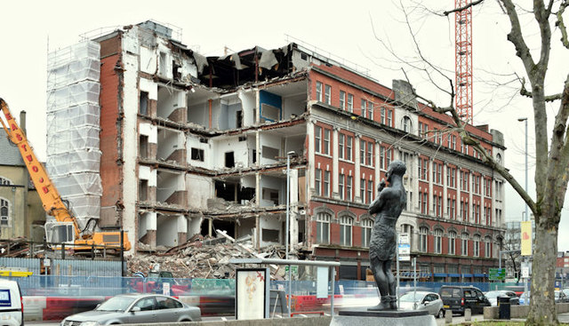 The Orpheus Building (demolition), Belfast - December 2015(4)