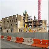 TL4558 : Rebuilding The University Arms Hotel by John Sutton