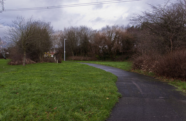The footpath off Cherry Blossom Road