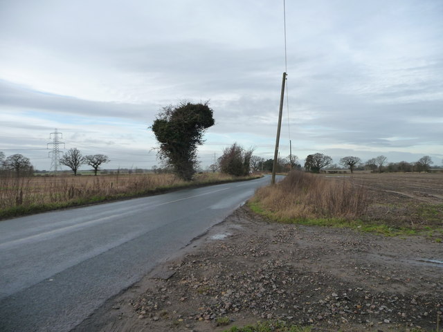 24 metre spot height on the road to Brown Moor