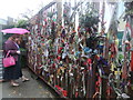 Cross Bones graveyard gate, looking NE