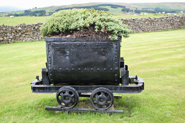 Old railway wagon by Crawleyside Bank