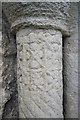 TF0412 : Church of St Mary:  Pillar of doorway by Bob Harvey