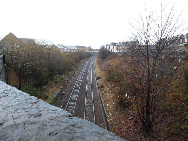 Railway Line looking West at Dick Lane