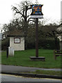 TL3856 : Comberton Village sign by Geographer