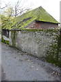 Mossy barn roof, Heronden Farm