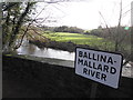 H2452 : Sign, Ballinamallard River by Kenneth  Allen