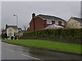 Houses at the end of Holtwood Drive, seen from Cornwood Road