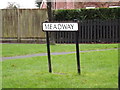 TL1513 : Meadway sign by Geographer