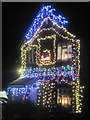 Xmas Lights of a house in Mortimer Hill, Tring