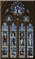 SK9136 : Stained glass window, St Wulfram's church, Grantham by Julian P Guffogg